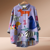 Isabella | Stylish Shirt with Dog Print and Buttons