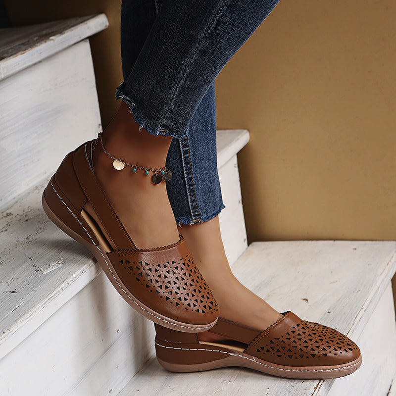 Dina | Orthopedic Closed-Toe Wedge Sandals
