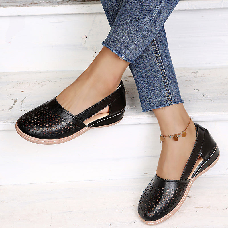 Dina | Orthopedic Closed-Toe Wedge Sandals