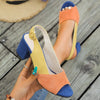 Sherly | Colorful Square Thick-soled Heeled Sandals