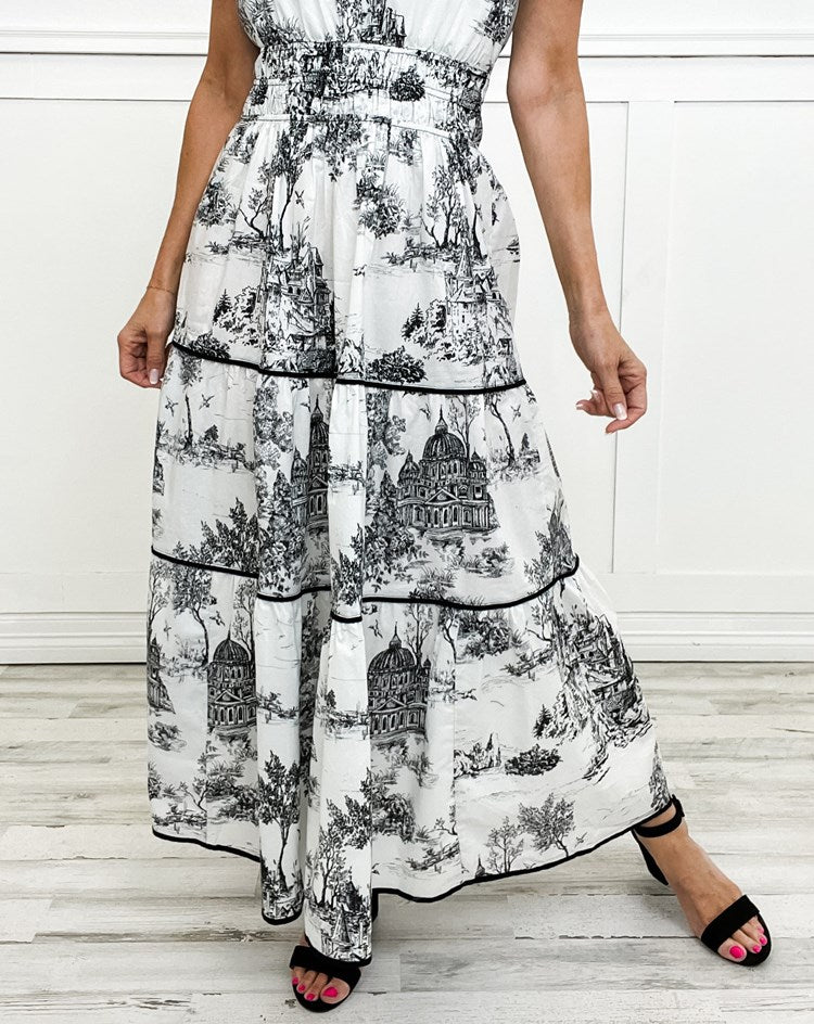 Nicole | Classic Toile Maxi