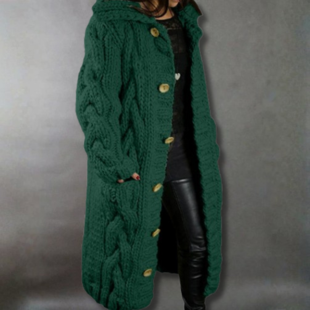 Karina | Elegant Cozy Coat With Tummy Coverage
