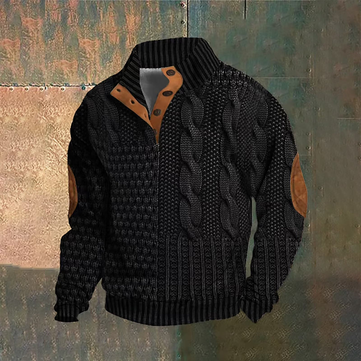 Max | Quarter Button Sweater