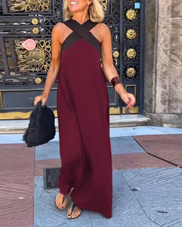 Deni | Dress with Crossed Cut