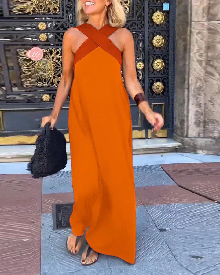 Deni | Dress with Crossed Cut