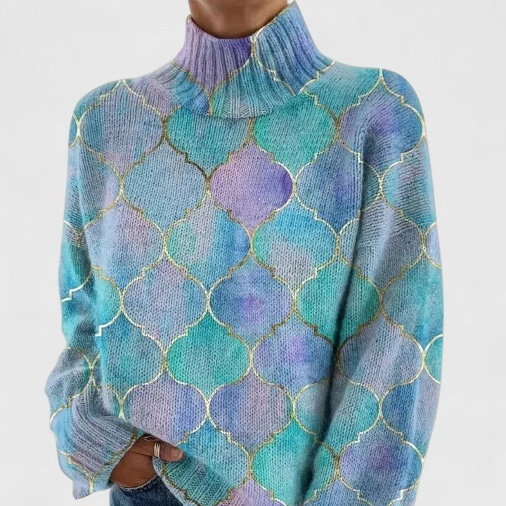 Selah | Ornate Gold Sweater