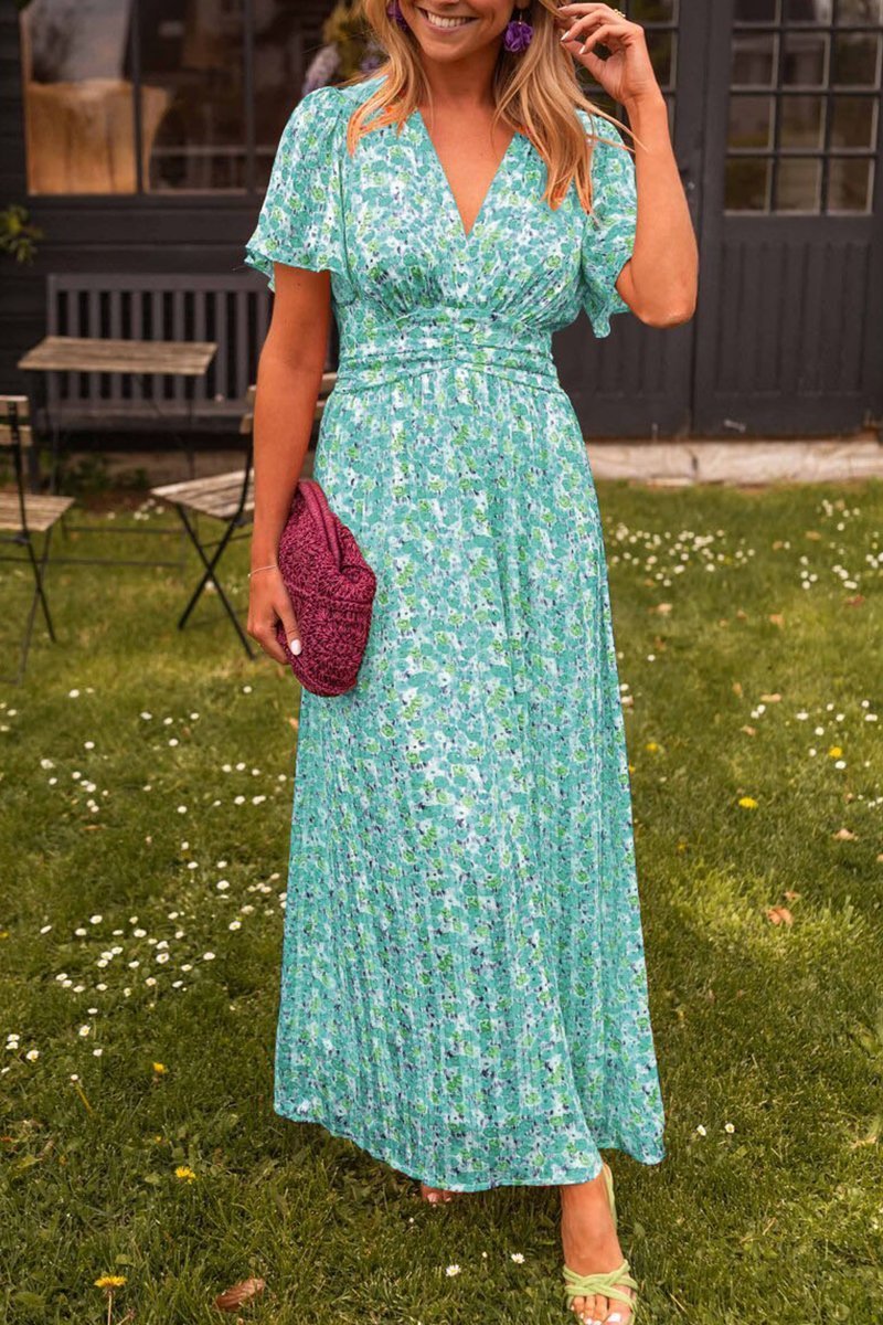 Divine | Elegant Long Dress With Flowers
