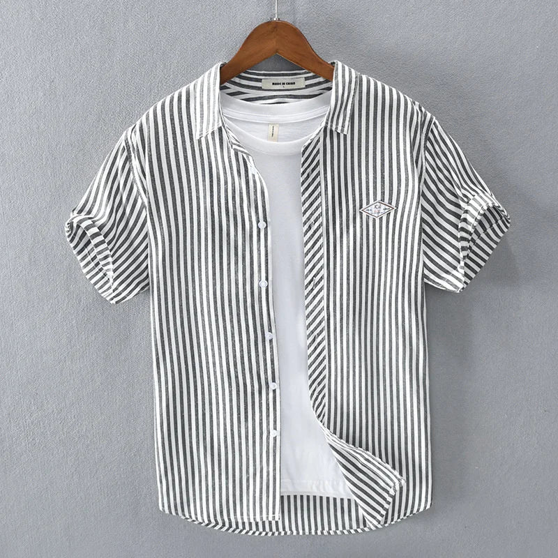 Cade | Casual Striped Shirt