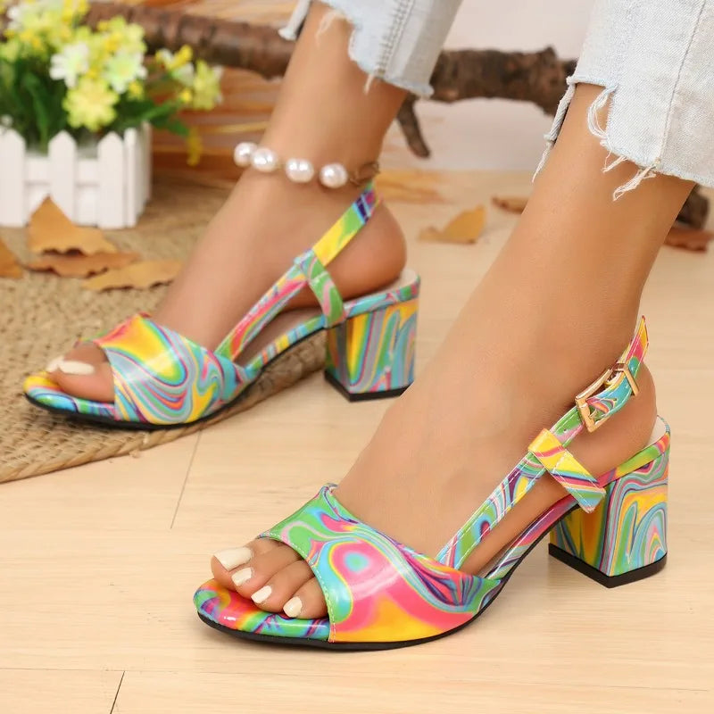 Amelia | Open Toe High Heel Sandals