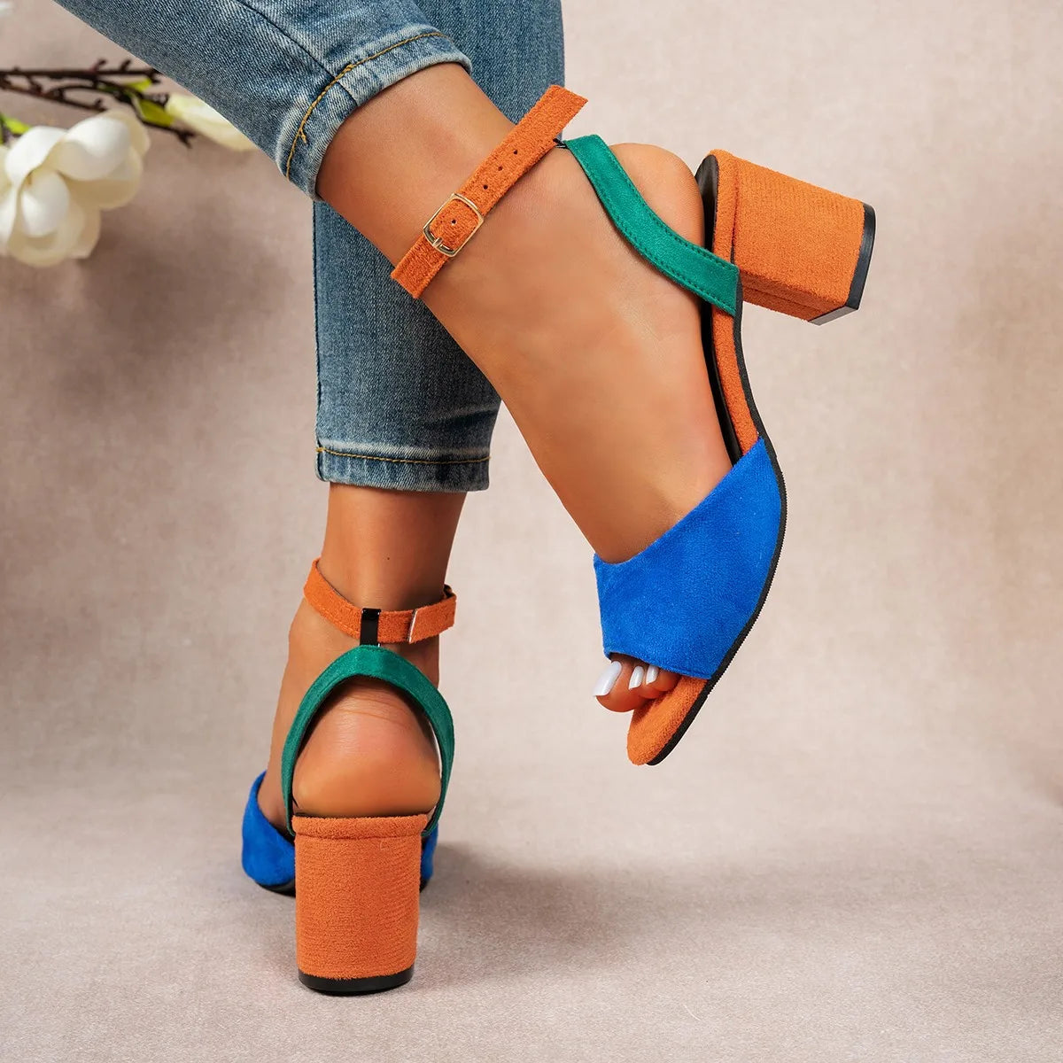Aliyah | Crossbody Round Head Heels