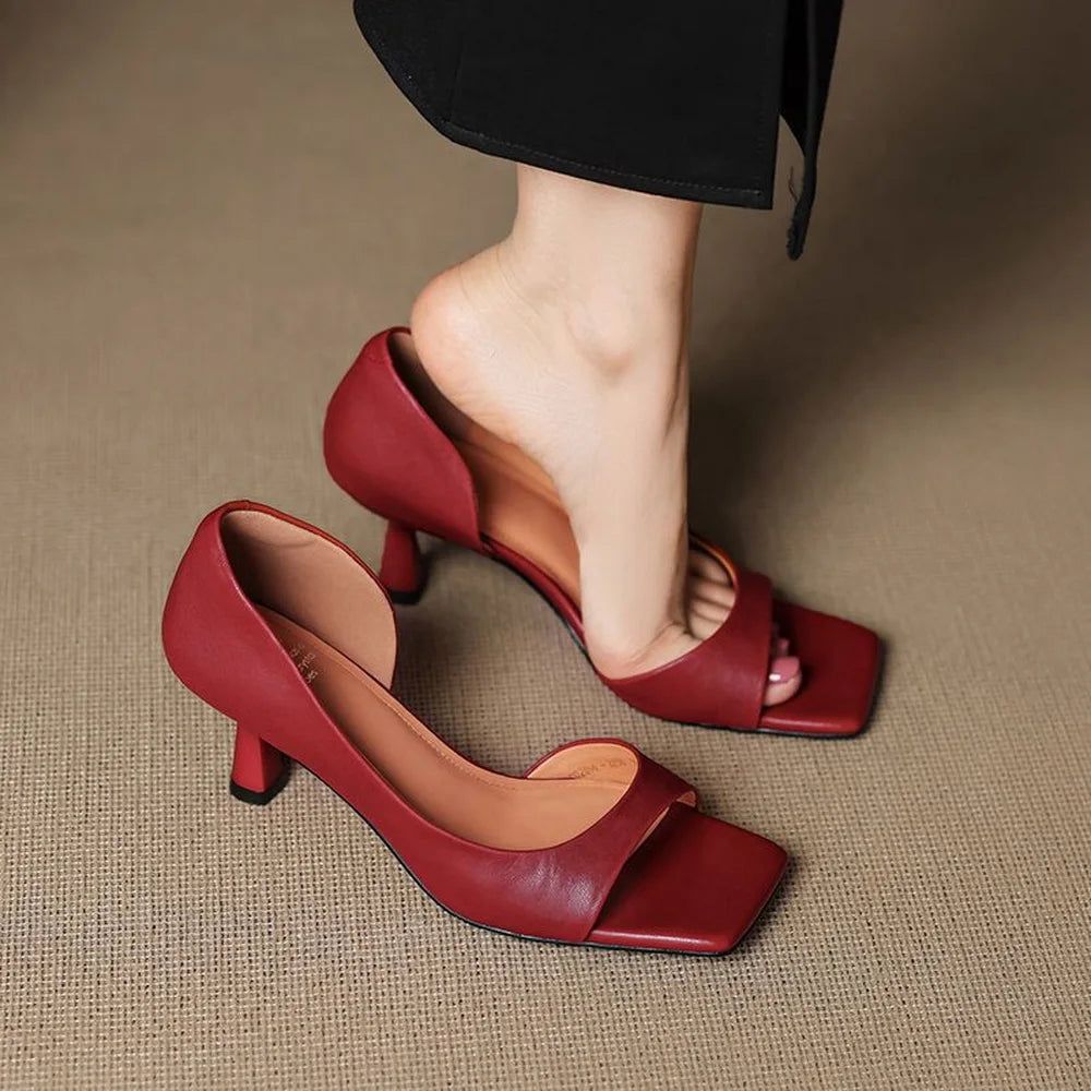 Valerie | Elegant Leather Heels