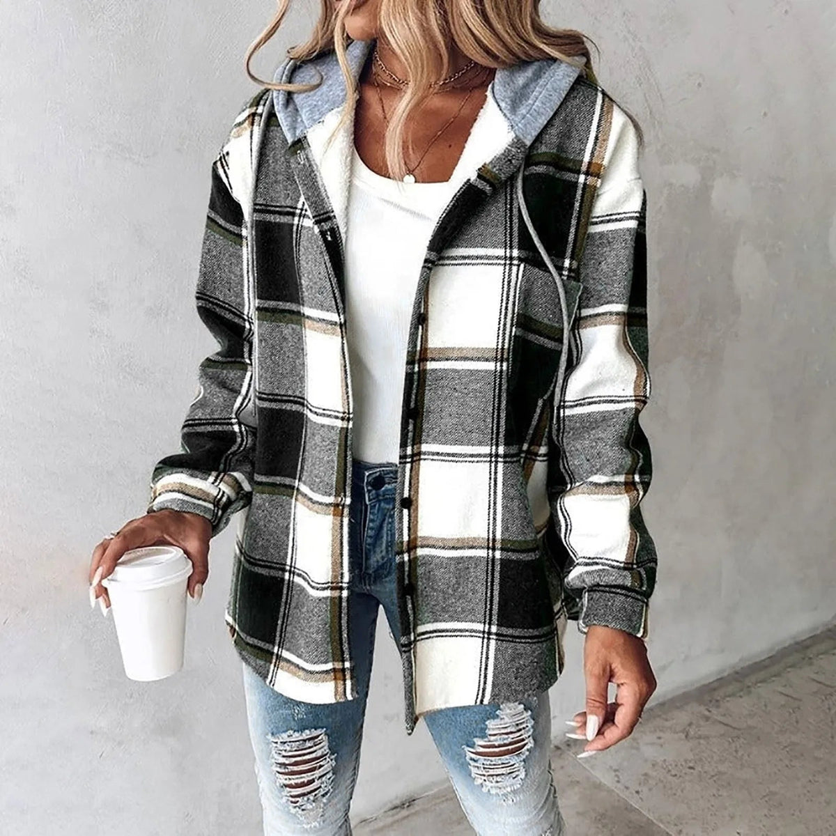 Martina | Women's Mesh Button Placket Jacket