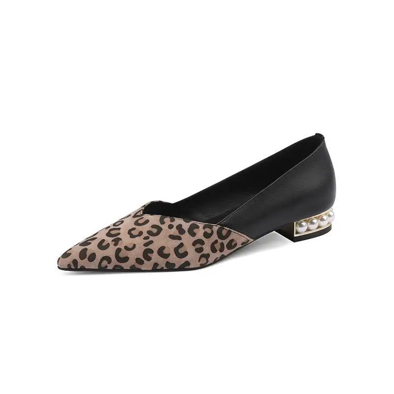 Sherrie | Pointed Toe Low Heel Flats