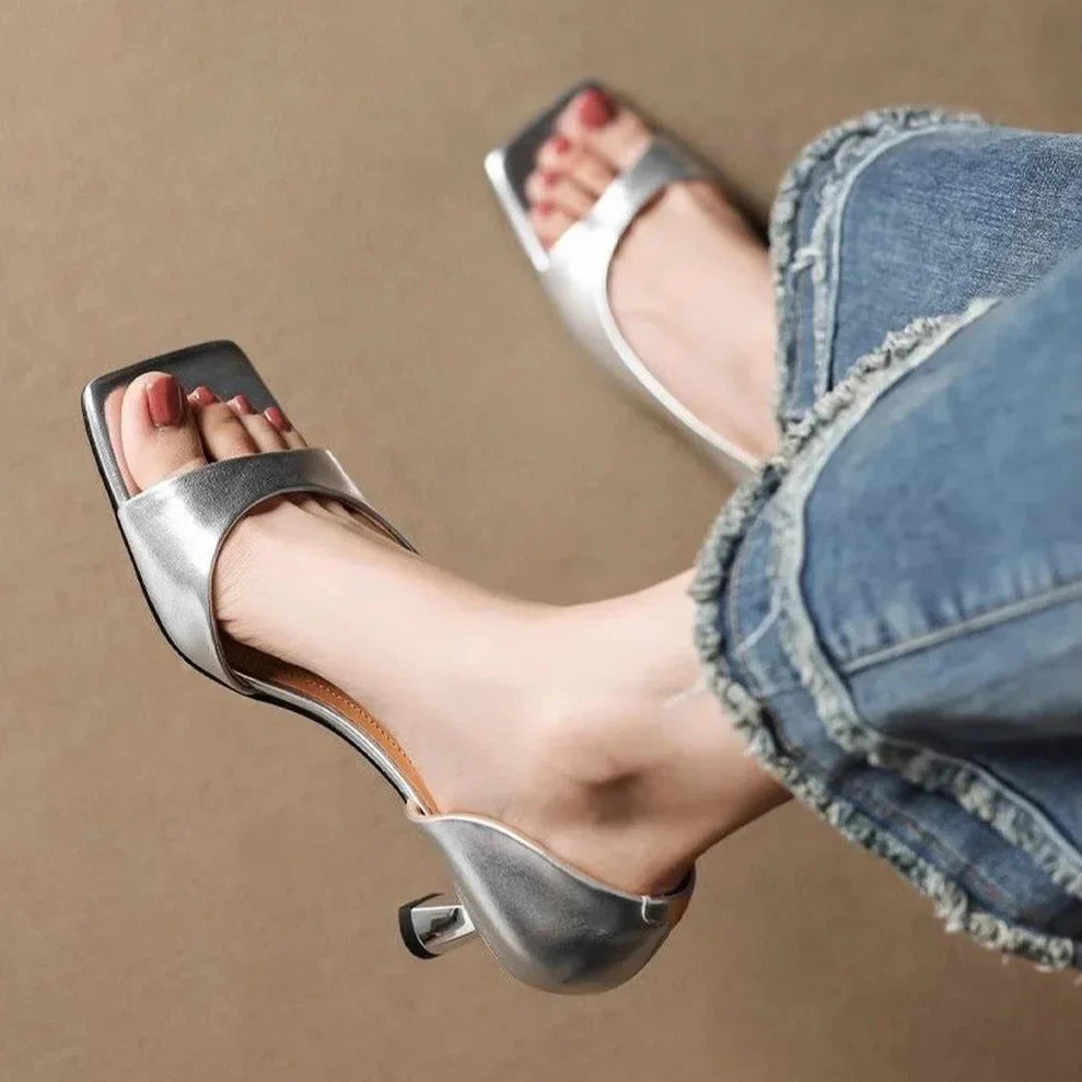 Valerie | Elegant Leather Heels