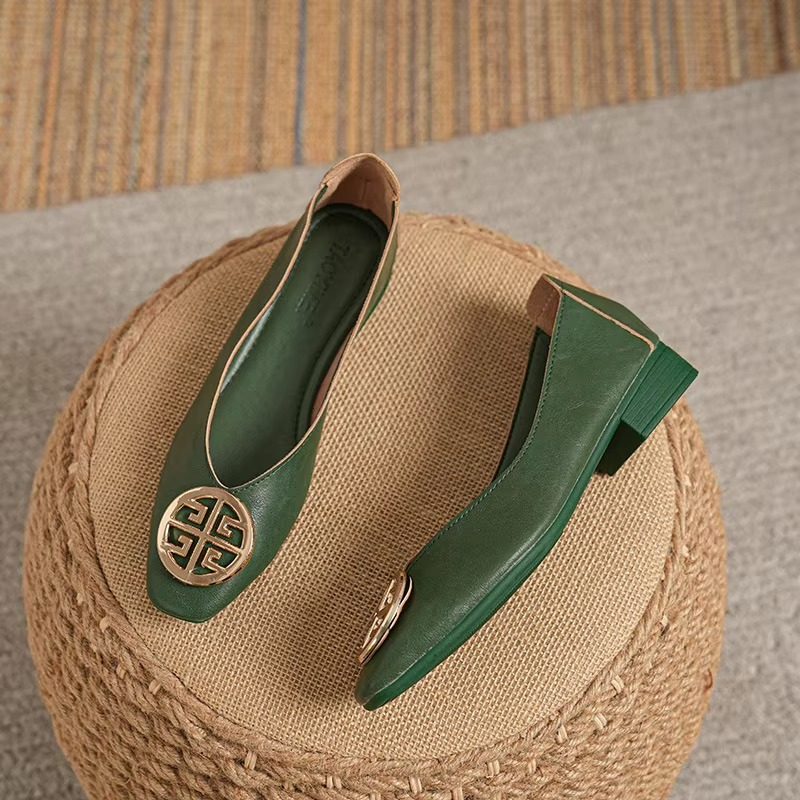 Cecil | Orchard Leather Flats