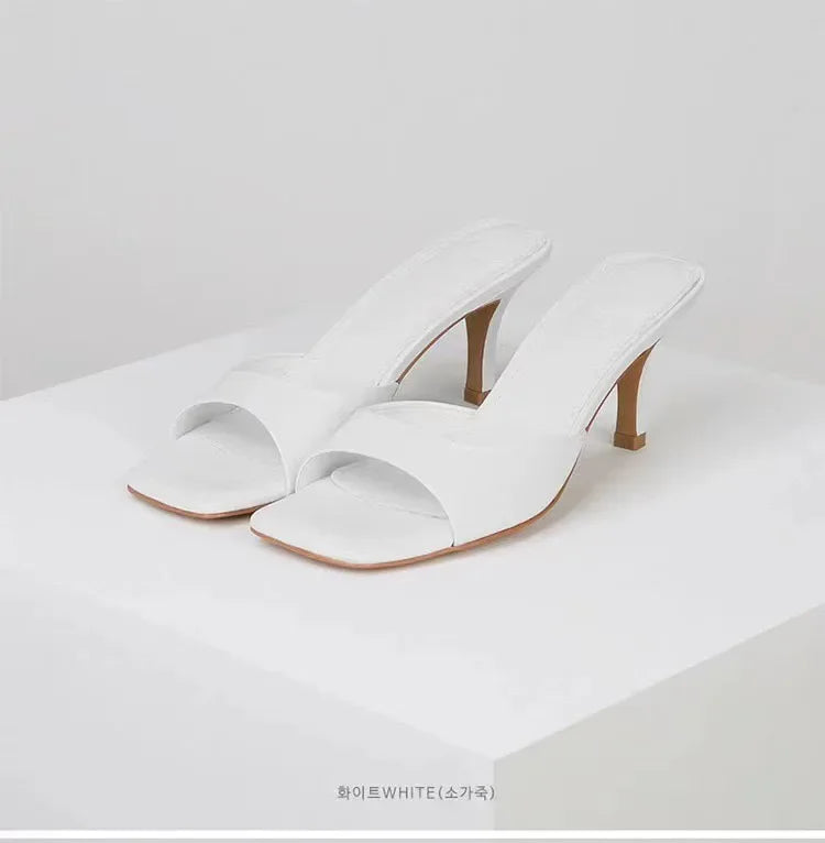 Lorna | Square Toe High Heel Sandals