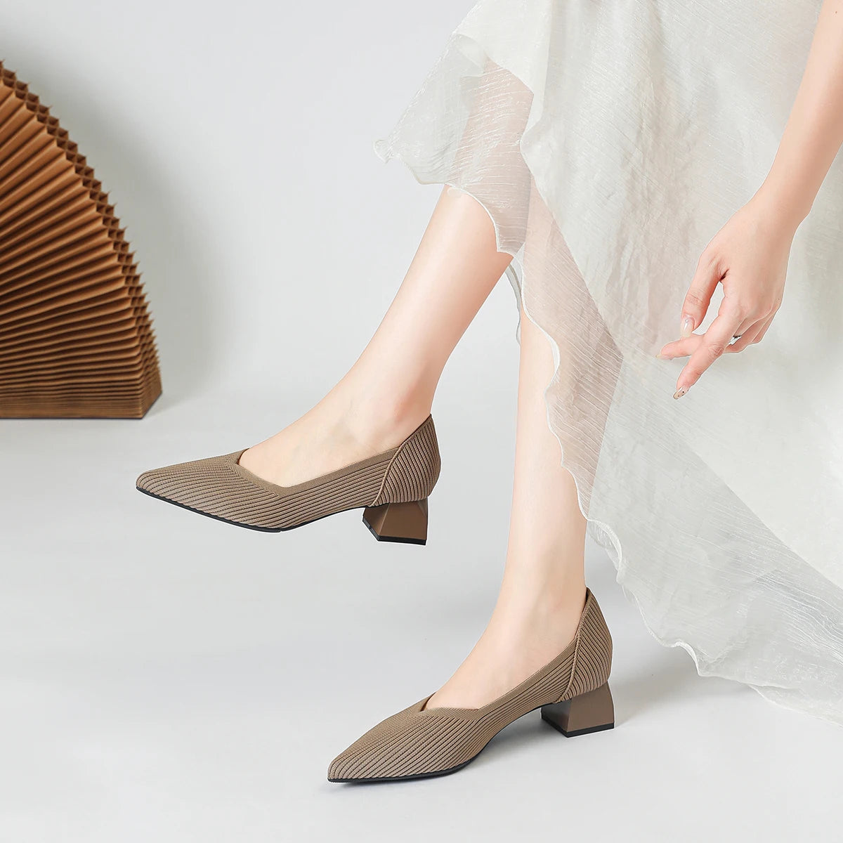 Betsy | Pointed Toe Block Heels