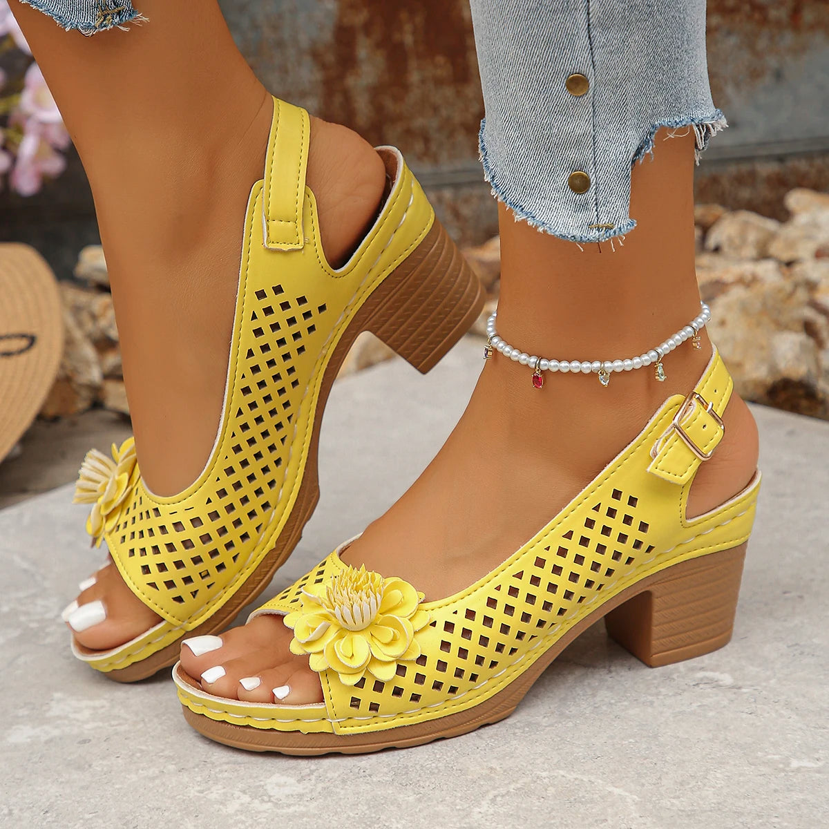 Trisha | Gladiator Wedge Slide Sandals