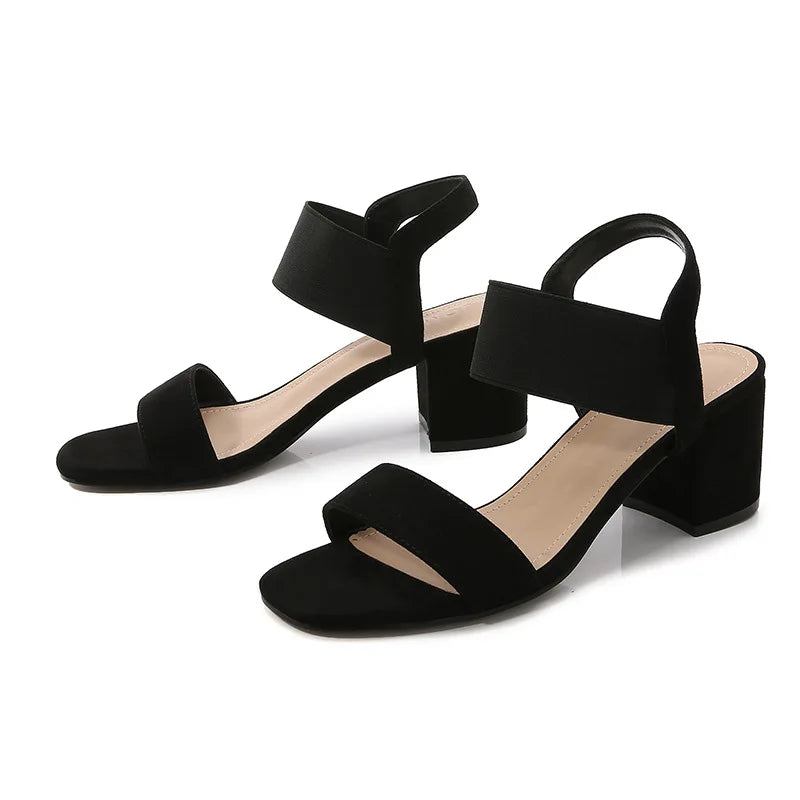 Gina | Open Toe Mid Heel Sandals