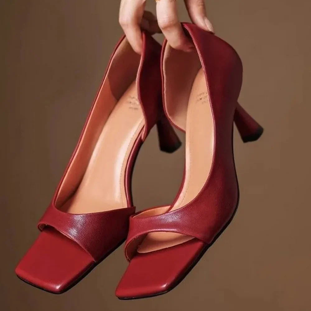 Valerie | Elegant Leather Heels