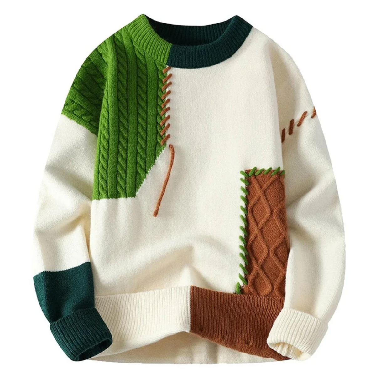 Alex | Patchwork Pullover
