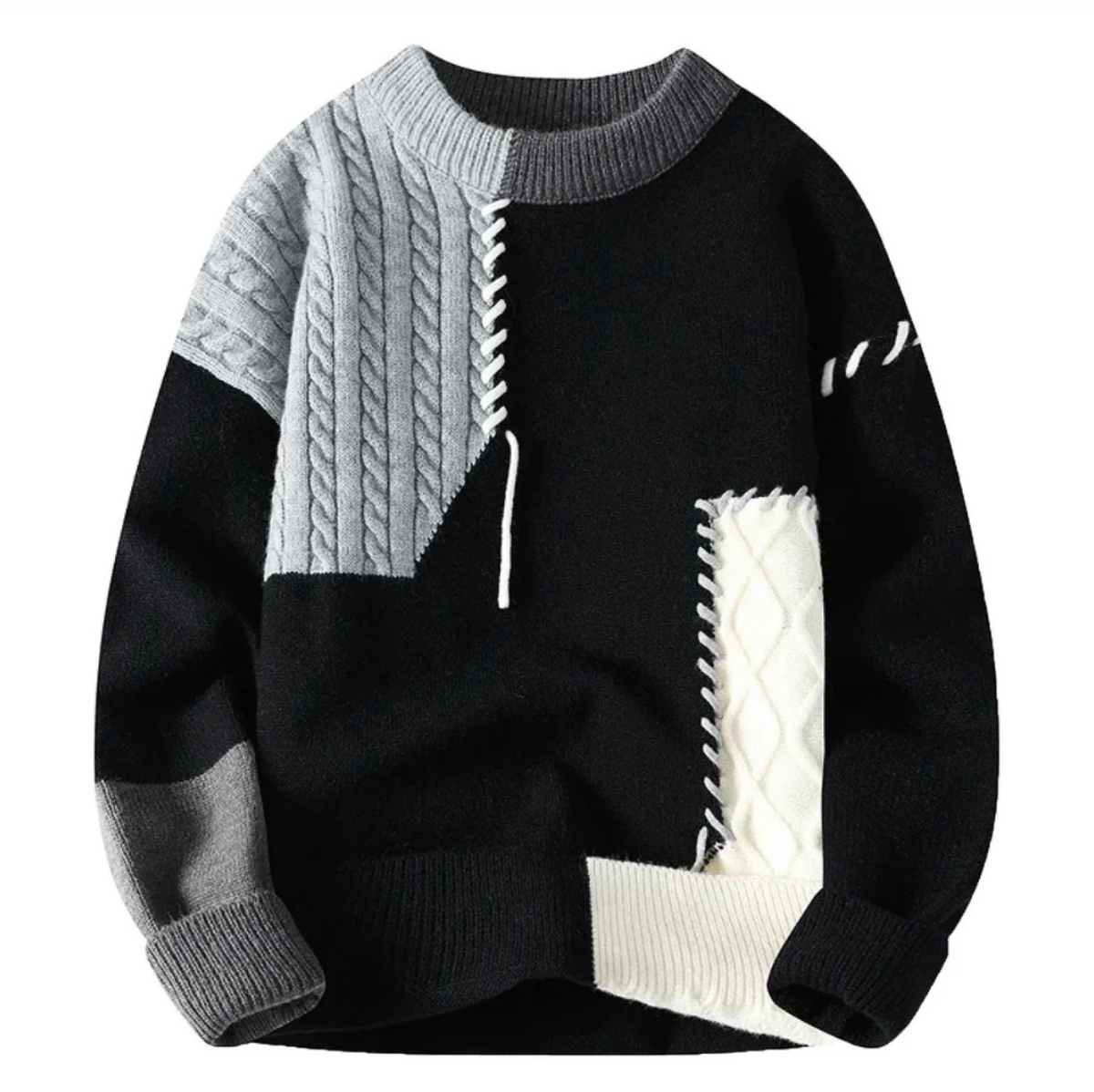 Alex | Patchwork Pullover