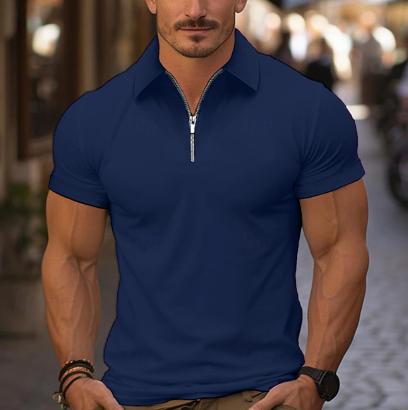 Ramsey | Classic Quarter Zip Collar Shirt