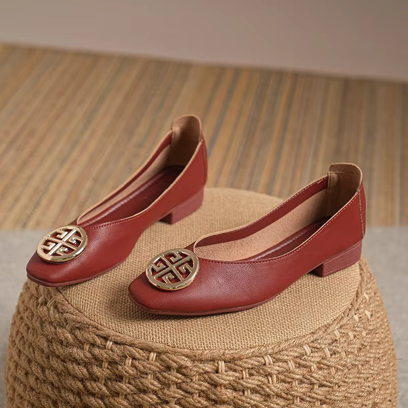 Cecil | Orchard Leather Flats
