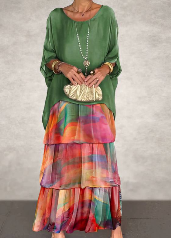 Andrea | Elegant Flowing Maxi Dress