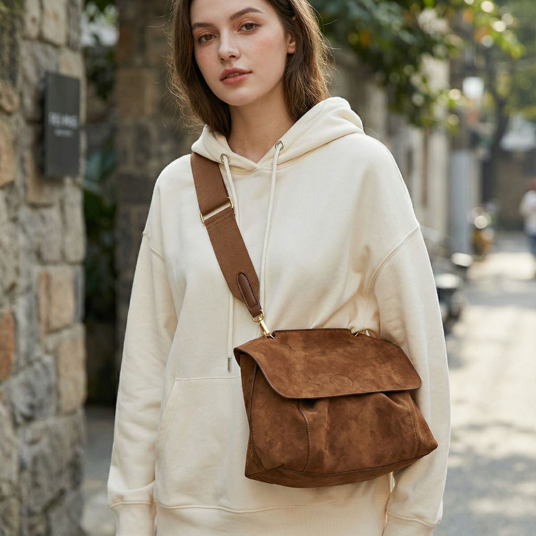 Mayla | Soft Suede Everyday Crossbody Tote