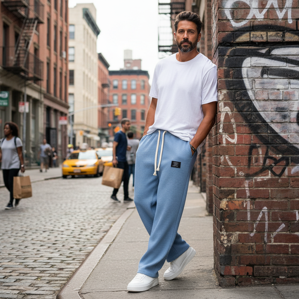 Samuel | Wide Leg Pants with Adjustable Waist