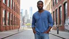 Lucas | Casual Henley Long-Sleeve Shirt