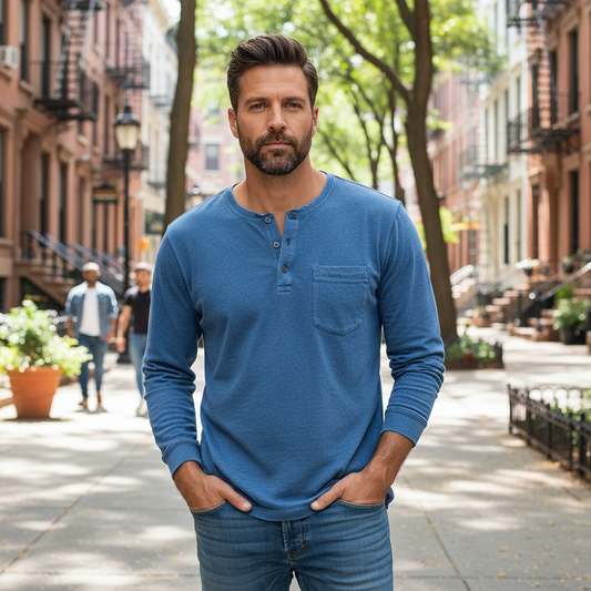 Frederik | Vintage Henley Sweater