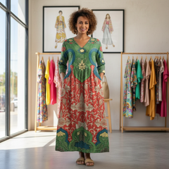 Judith | Vintage Floral Maxi Dress