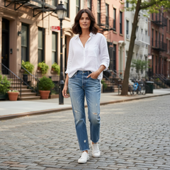 Sierra | Retro Cropped Straight-leg Jeans