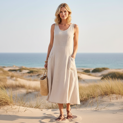 Liz | Comfortable A-Line Midi Dress