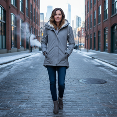 Tamara | Waterproof Long Jacket With Hood And Lining