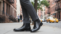 Daniel | Leather Chelsea boots with zipper