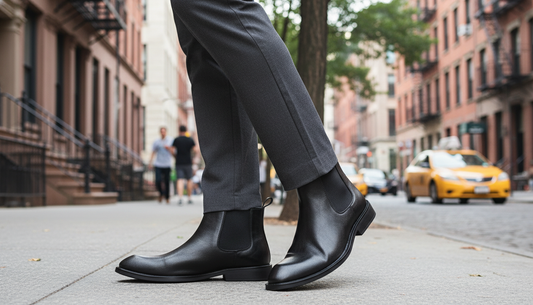 Daniel | Leather Chelsea boots with zipper