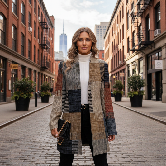 Lina™ | Elegant Blazer With Pattern