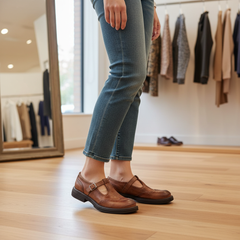 Zoe | Leather Mary Janes