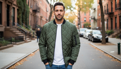 Daniel | Stylish Quilted Bomber Jacket