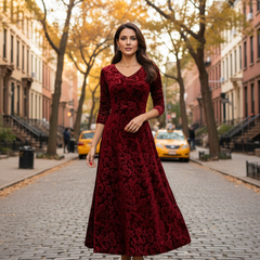 Nancy | Velvet Elegance Dress