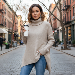 BRIGITTE – LONG TURTLENECK SWEATER