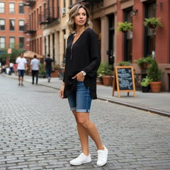 Lauren | Stylish V-Neck Bell Sleeve Top