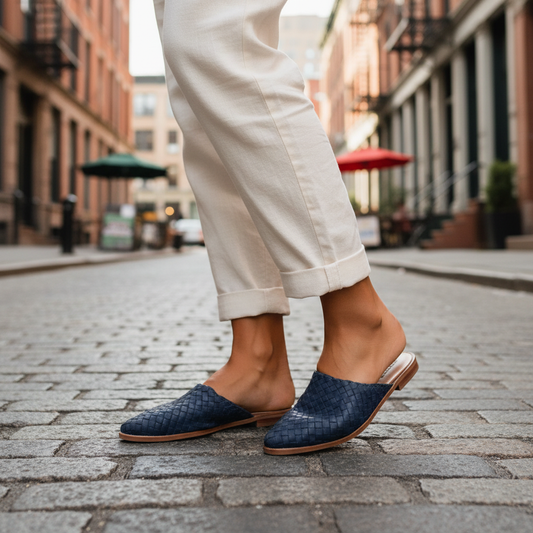 Cleo | Stylish Woven Slip-On Flats