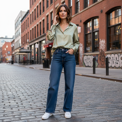 Pia™ - Satin Shirt for Women