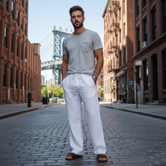 Eli | Relaxed Fit Summer Linen Pants