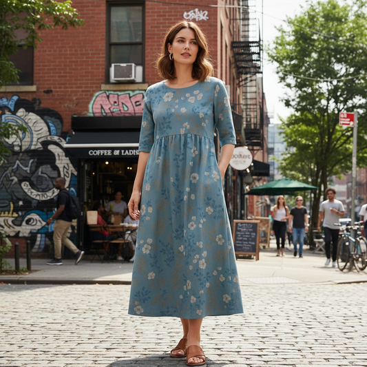 Luna | Midi Dress - Effortless Comfort