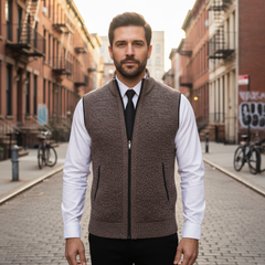 Levi | Full-Zip Knit Vest